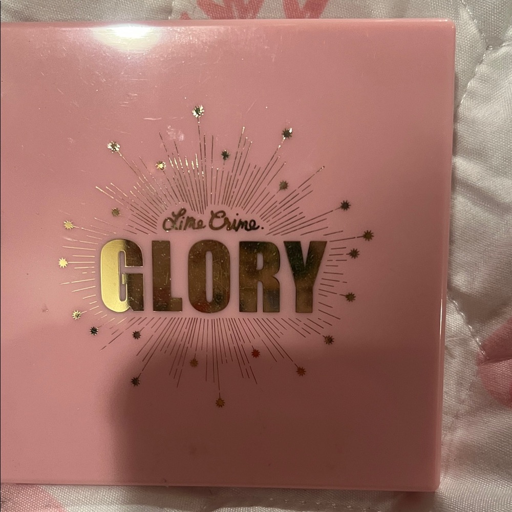 Lime Crime Glory Palette in Pink with Gold Details